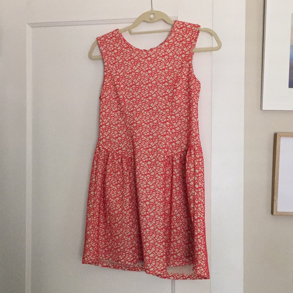 Pink/tan dress